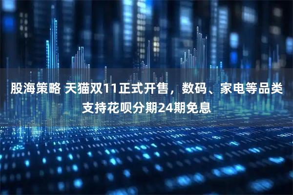 股海策略 天猫双11正式开售，数码、家电等品类支持花呗分期24期免息